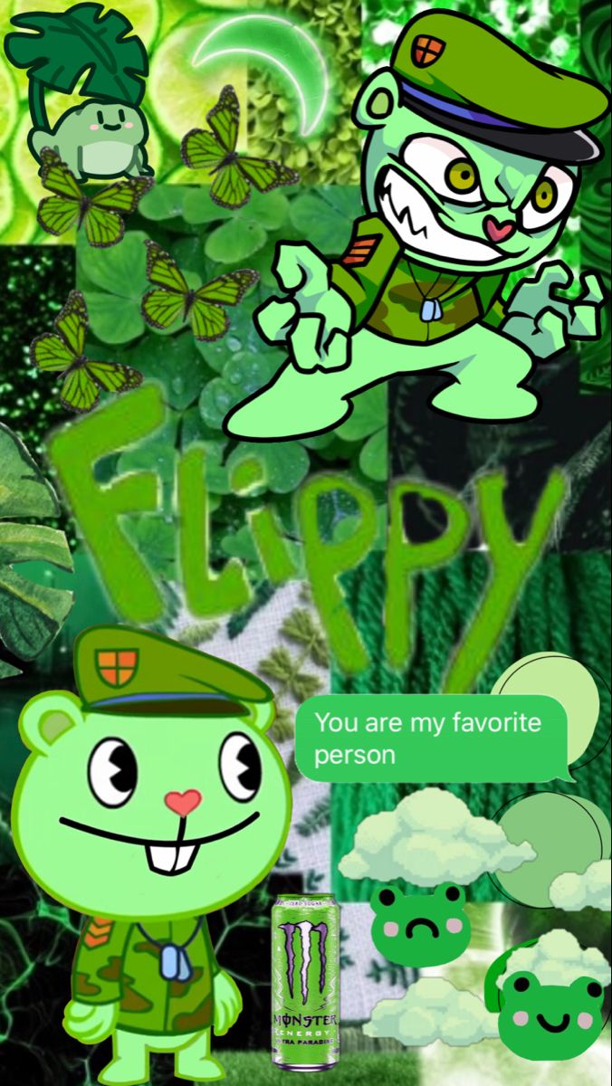 Flippy wallpaper. Happy tree friends, Dibujos kawaii, Dibujos animados bonitos
