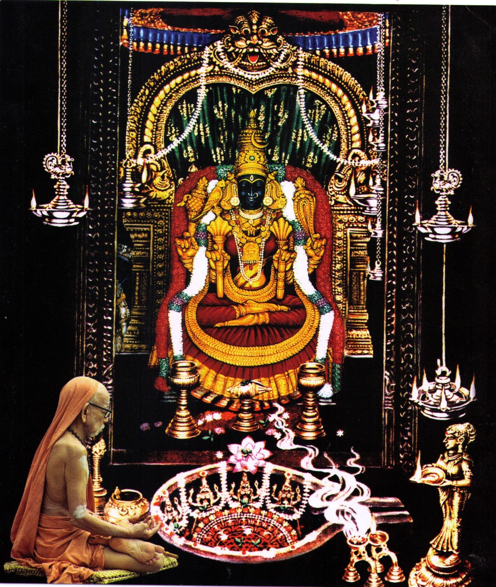 Kanchipuram / Kanchi / Kāñci Pura / Conjevaram. Sri Kanchi Kamakshi Amman Temple