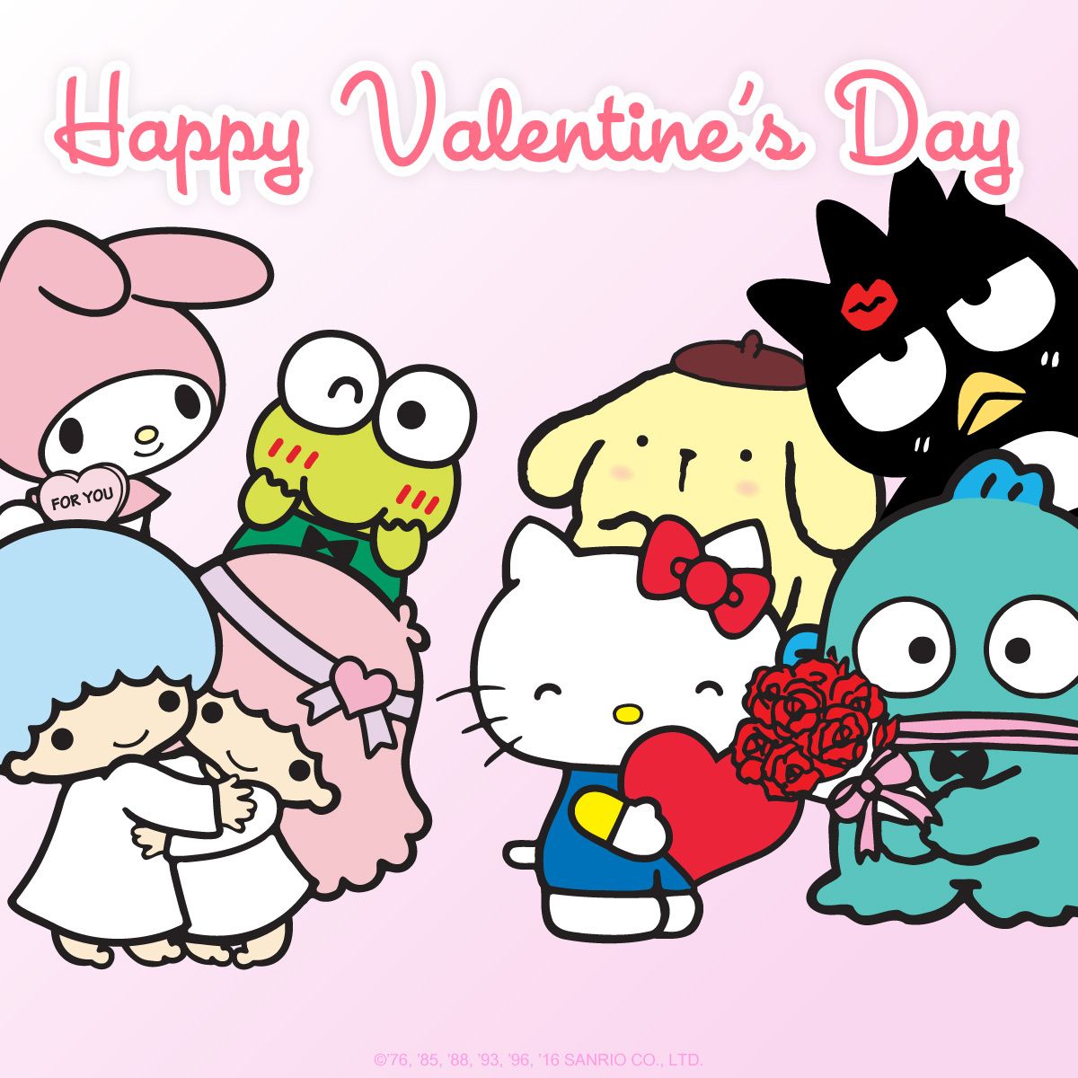 Wishing you a Valentine's Day filled with friendship and love!. Hello kitty, Sanrio hello kitty, Hello kitty christmas