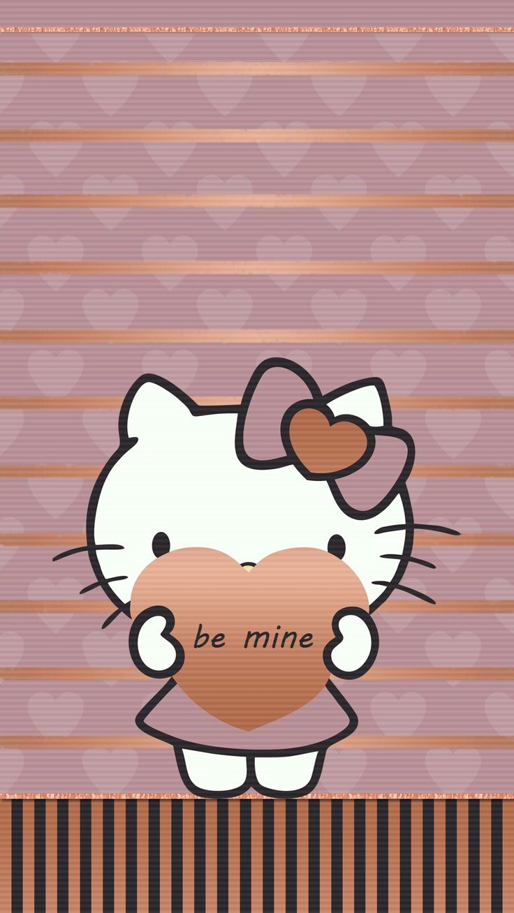 valentine #love #hello_kitty #wallpaper #android #iphone. Hello kitty wallpaper, Hello kitty background, Kitty wallpaper