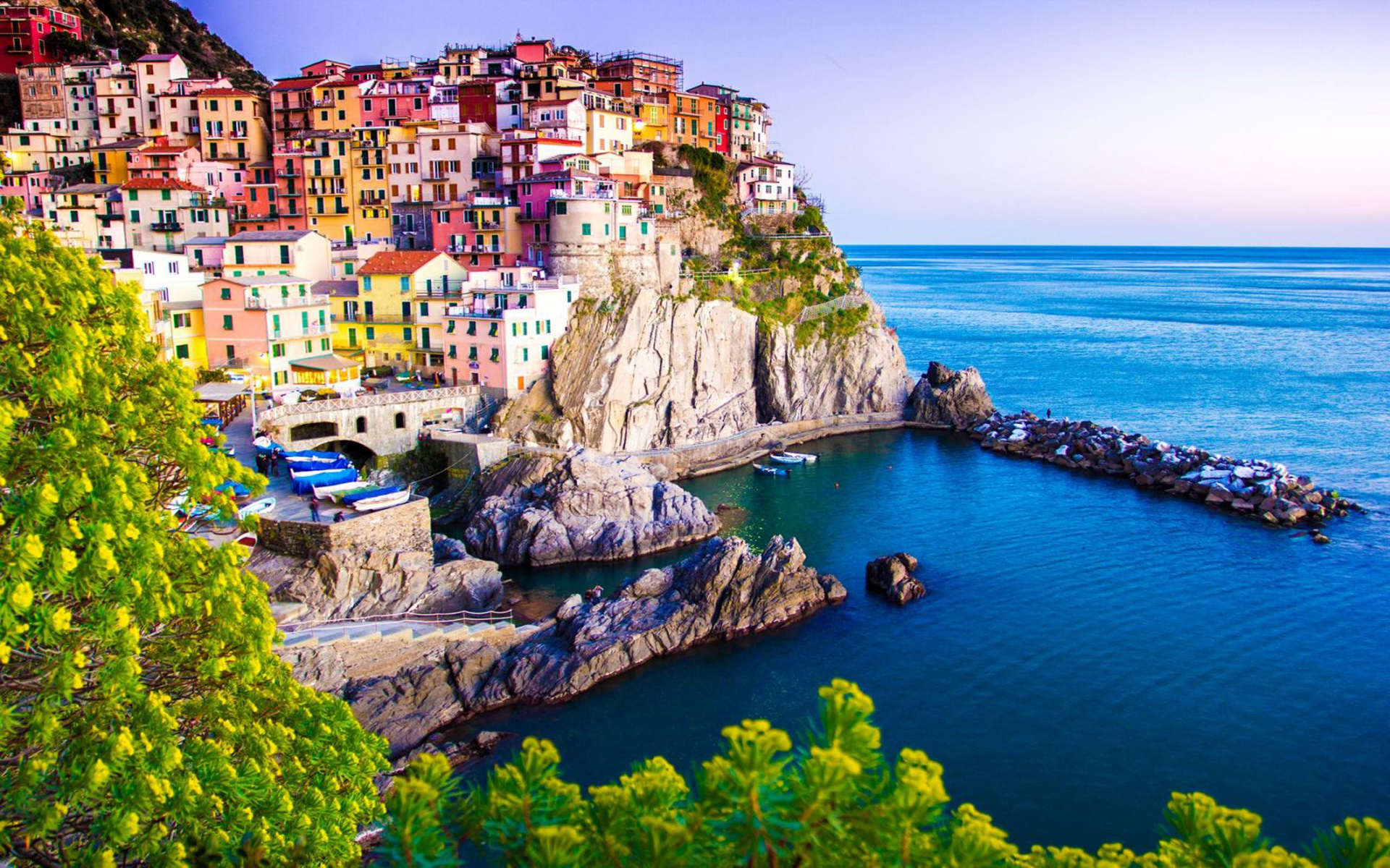 Landscape Manarola Italy Desktop HD
