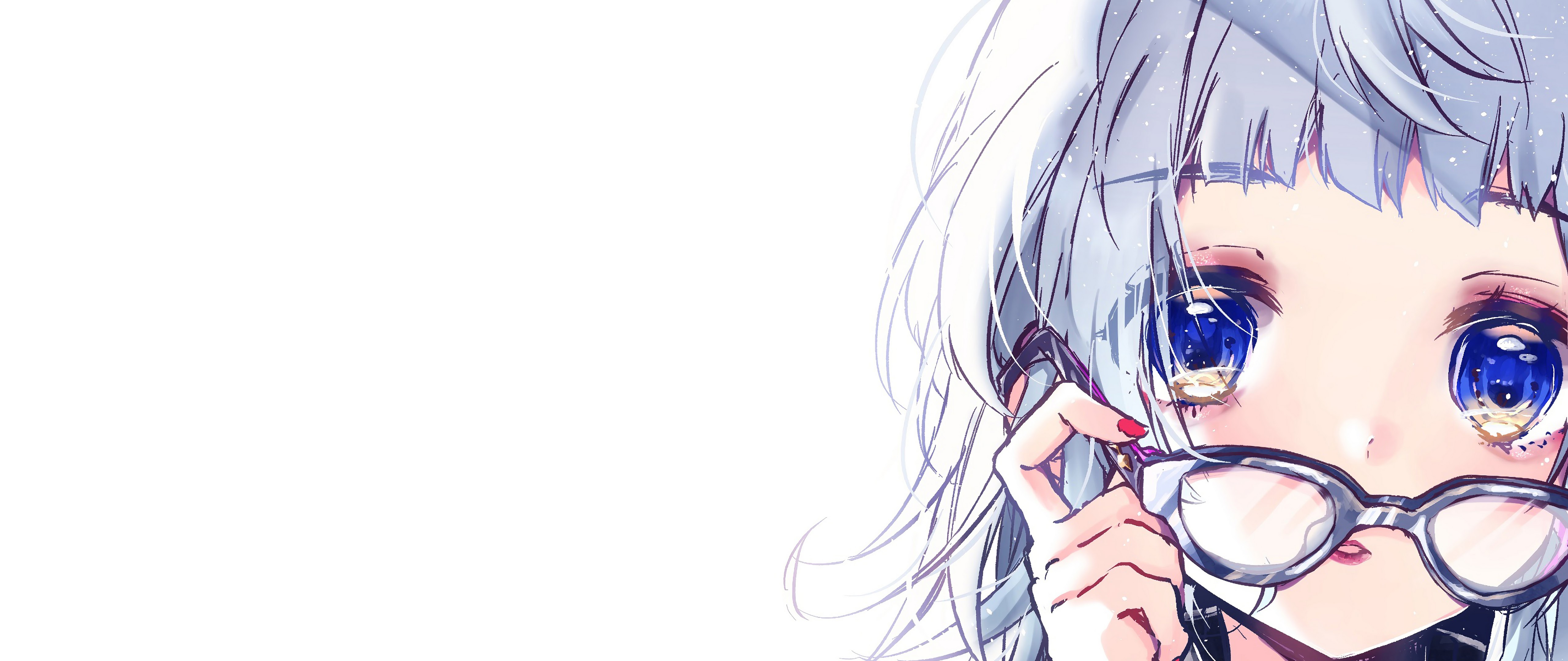 Cute Anime Girl with Sunglasses 4K Wallpaper