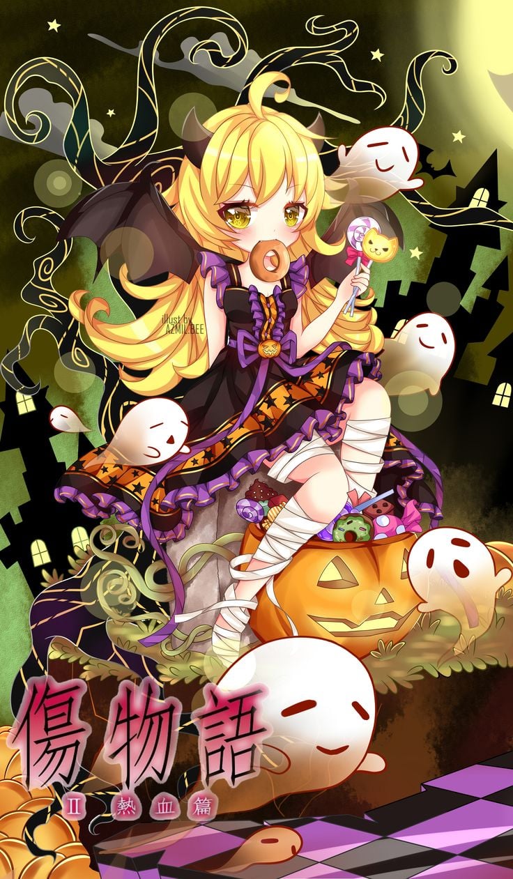 Shinobu Halloween Fanart. Anime, Fan art, Anime fanart