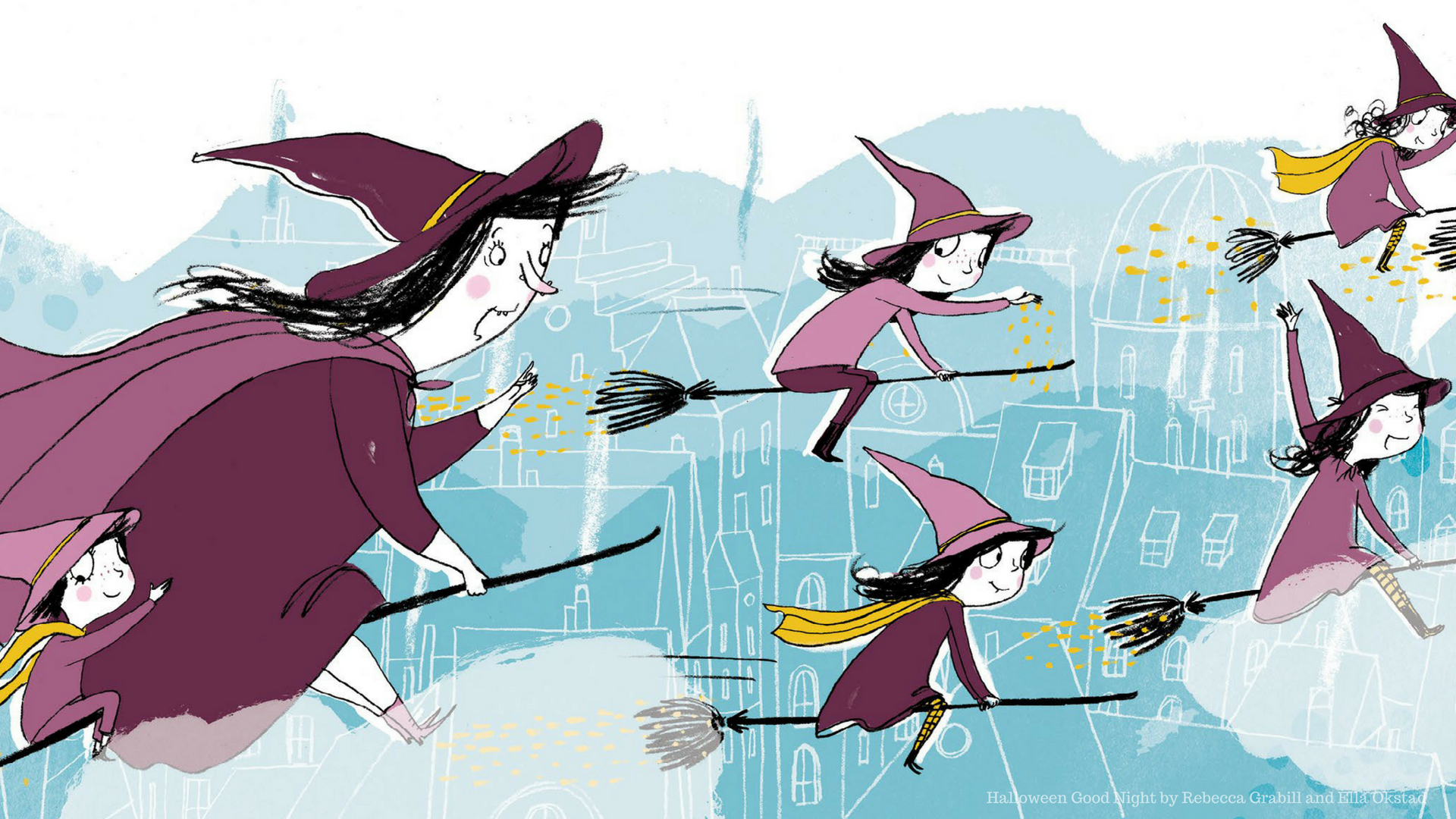 Adorable Halloween Good Night Wallpaper