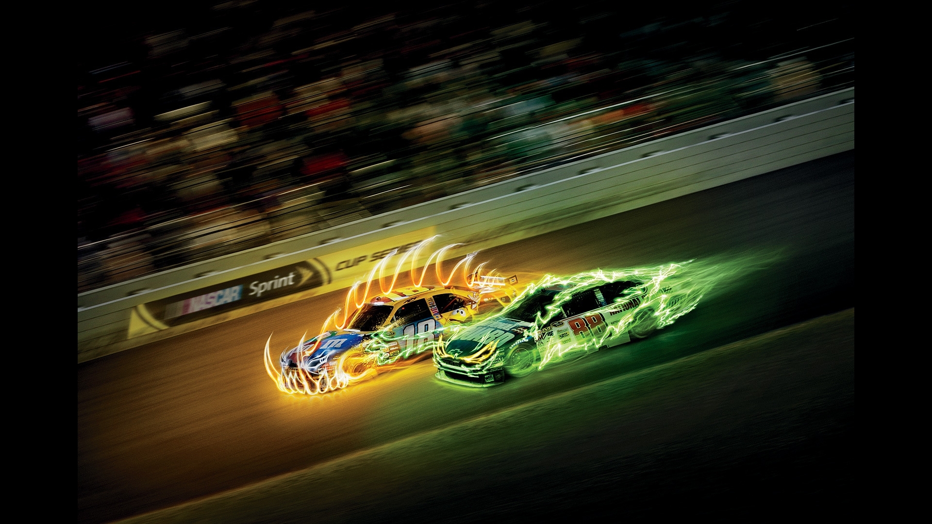 Cars Fractals Race HD Wallpaper and Background