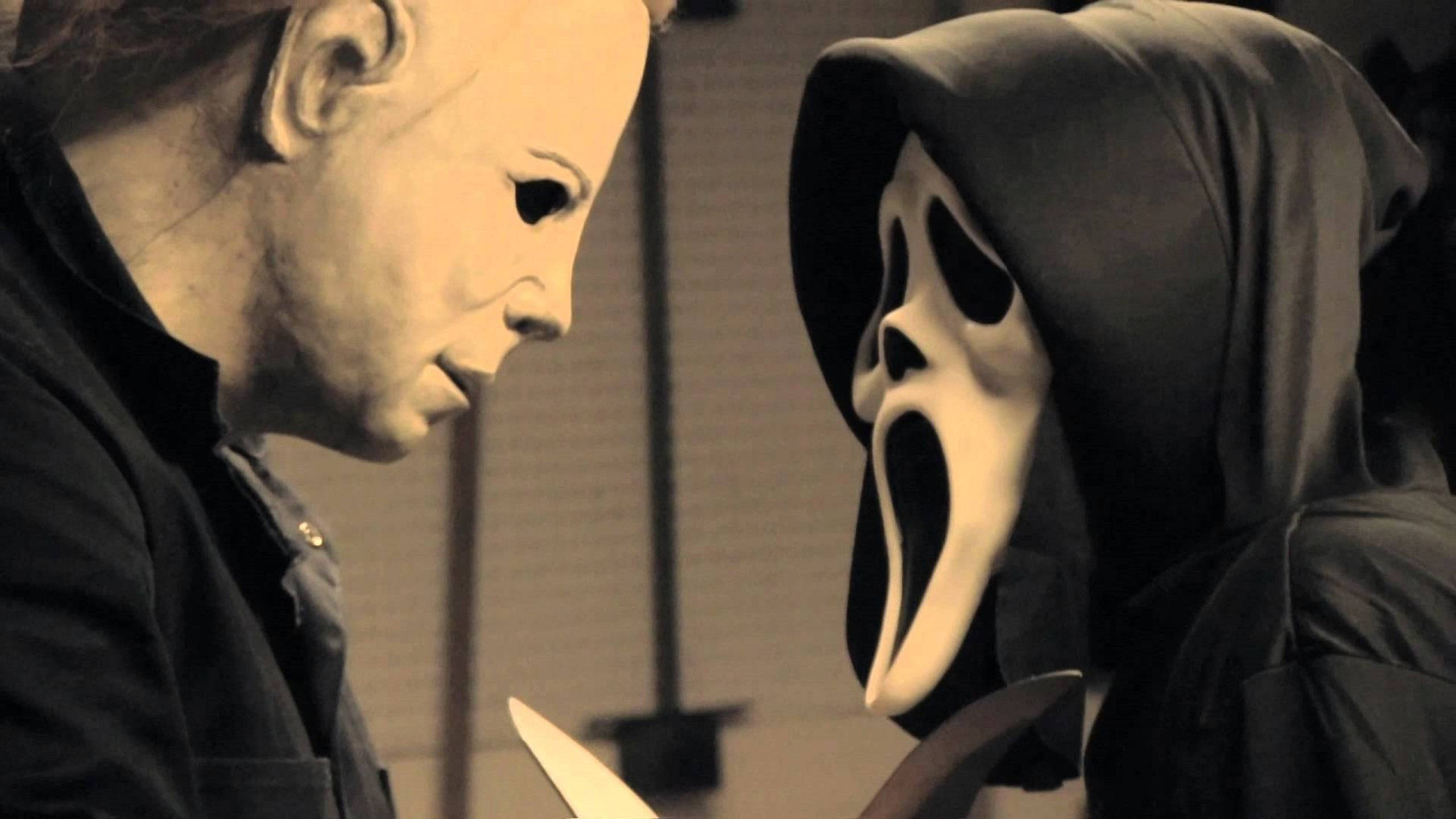 Download Ghostface Vs Michael Myers Wallpaper