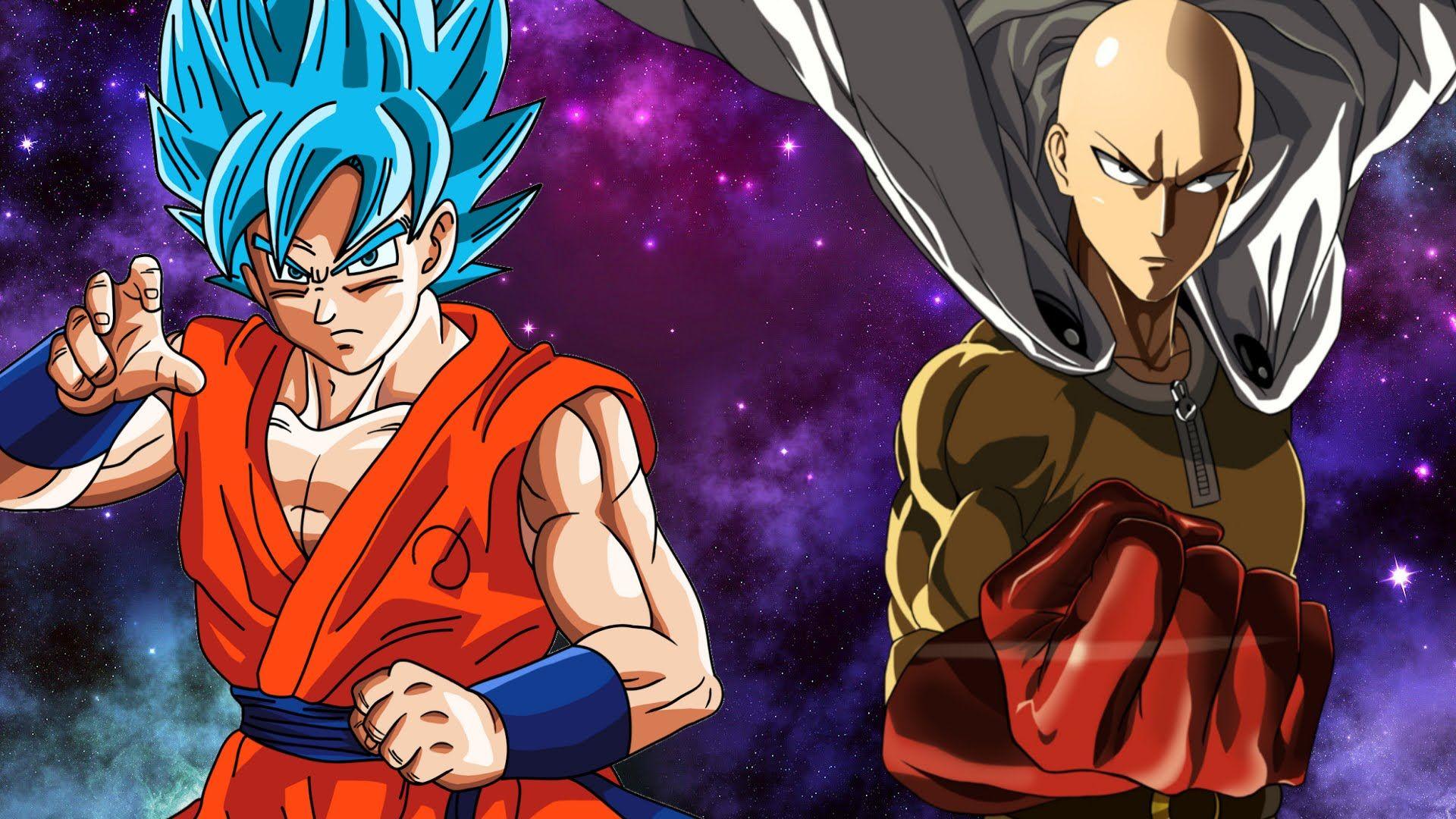 Saitama vs Goku Wallpaper Free Saitama vs Goku Background