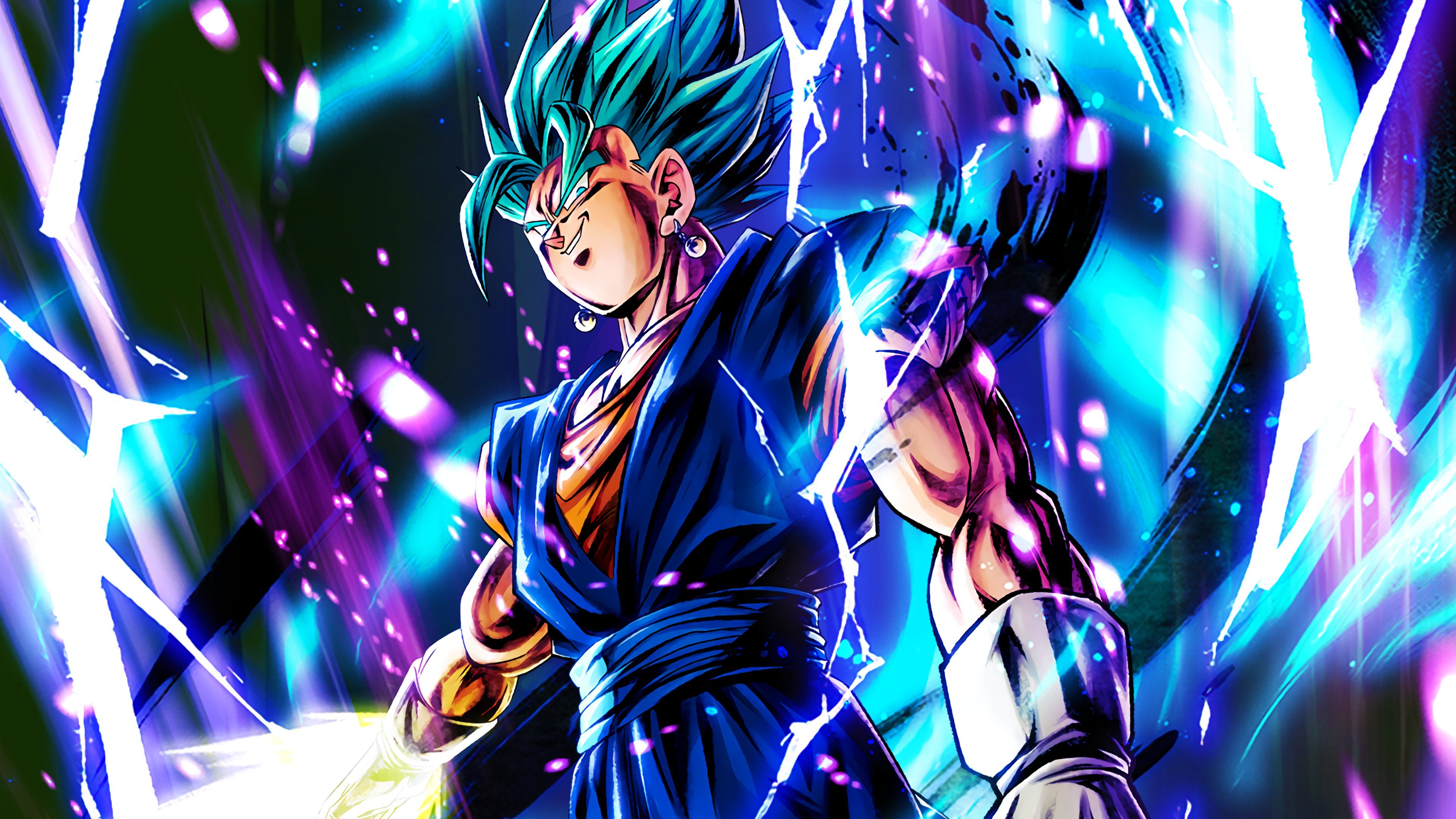 Super Saiyan Blue Vegito from Dragon Ball Super [Dragon Ball Legends Arts]  for Desktop 4K wallpaper download