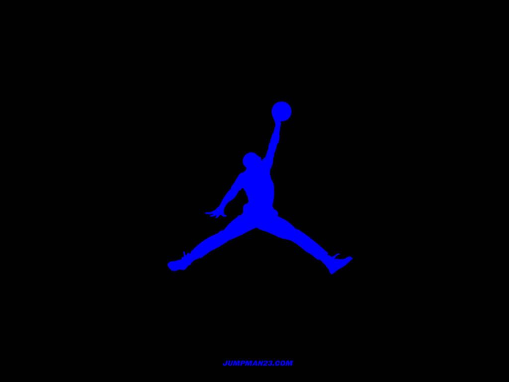 Blue Jordan Logo Wallpaper Free Blue Jordan Logo Background