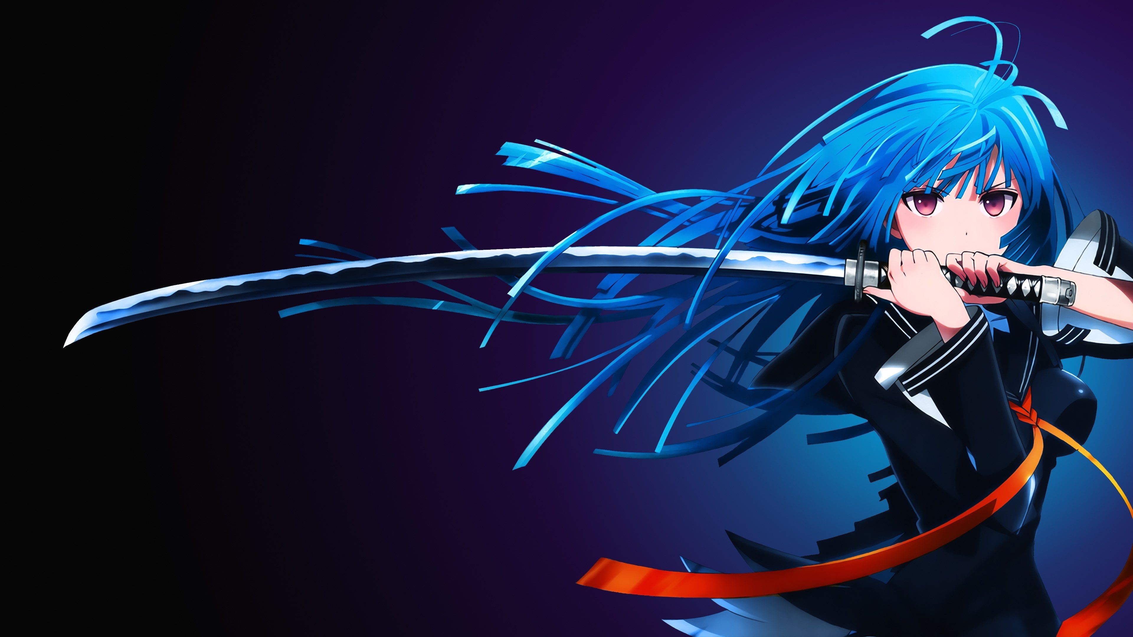 4K, Black Bullet, Kisara Tendo, anime Gallery HD Wallpaper