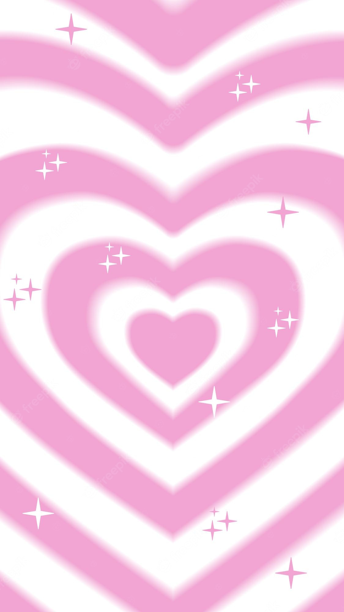 Premium Vector. Pastel pink rainbow gradient heart background vector illustration valentines day background love