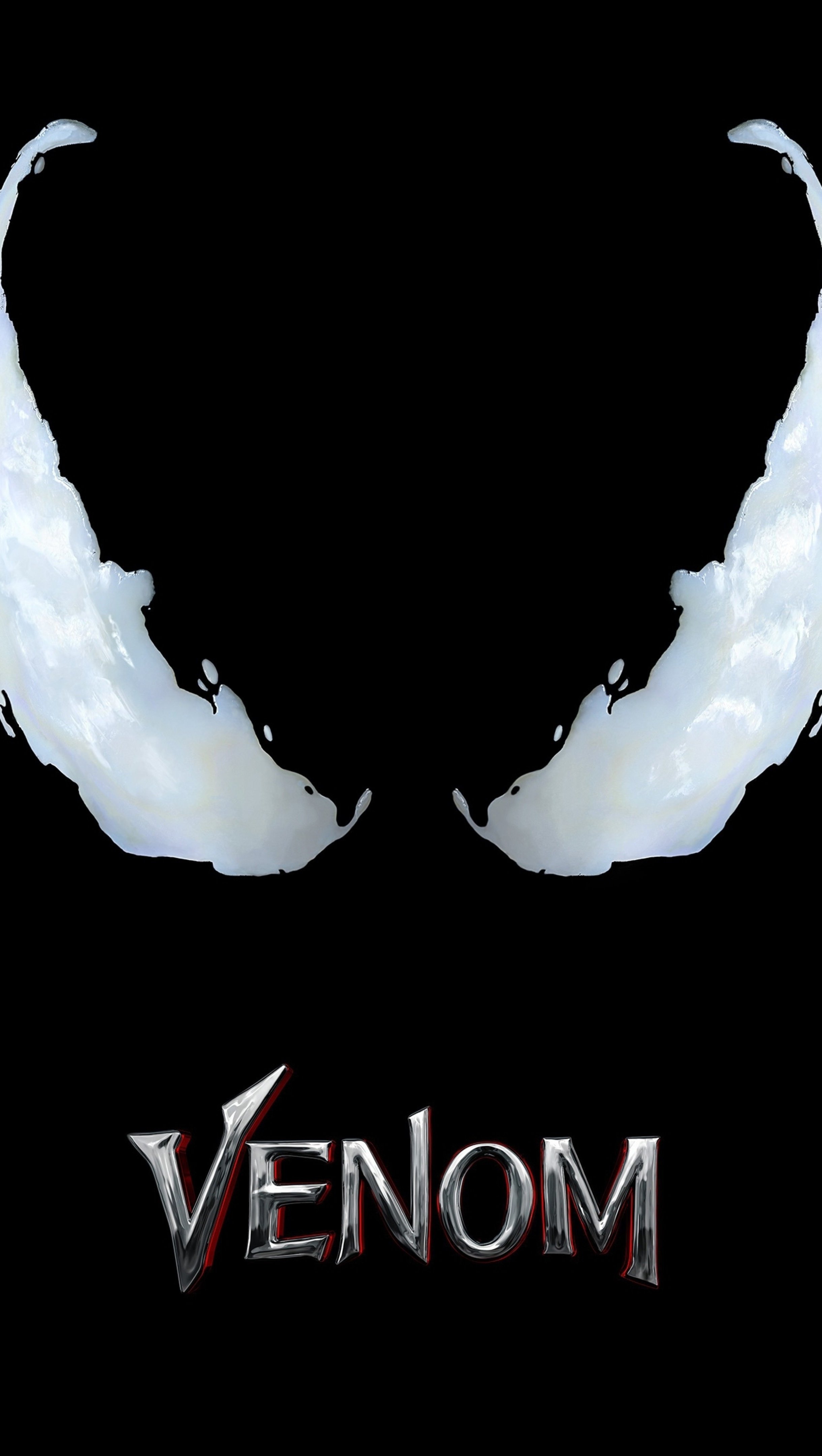 Venom Minimalist Movie Poster Wallpaper 8k Ultra HD
