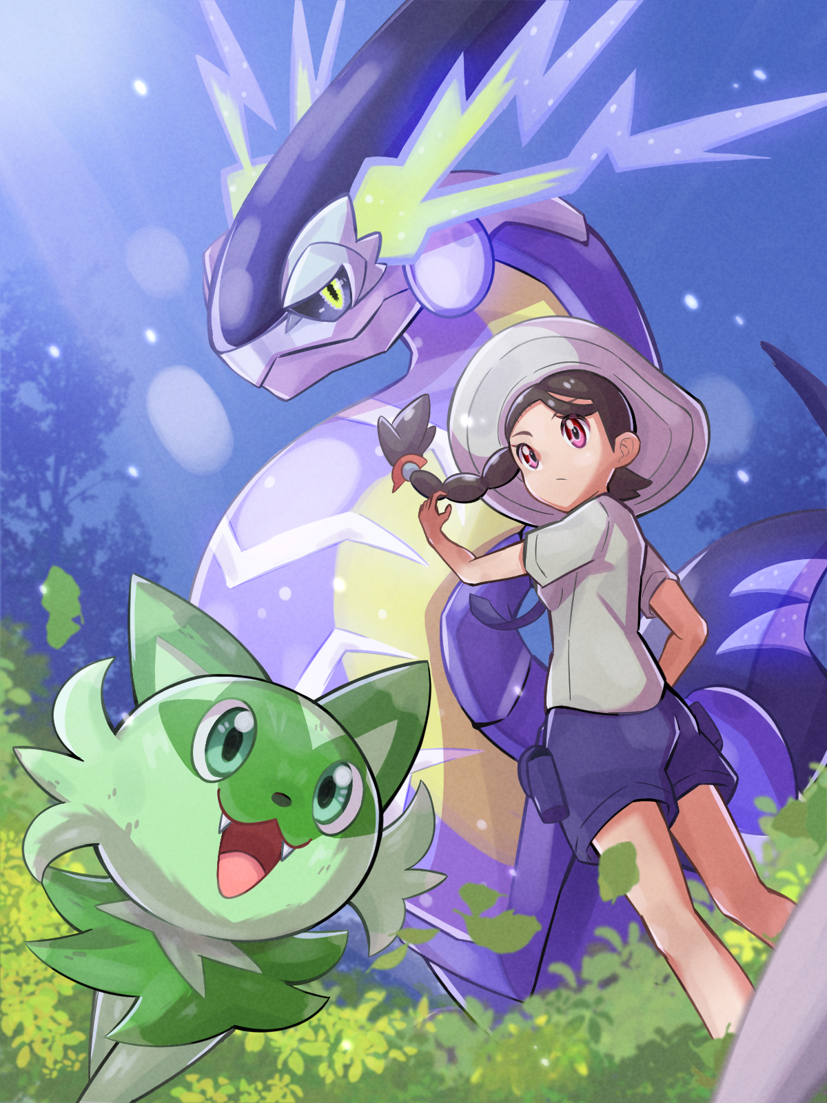 Pokemon Scarlet Violet Gym Battle 4K Wallpaper iPhone HD Phone #4571j