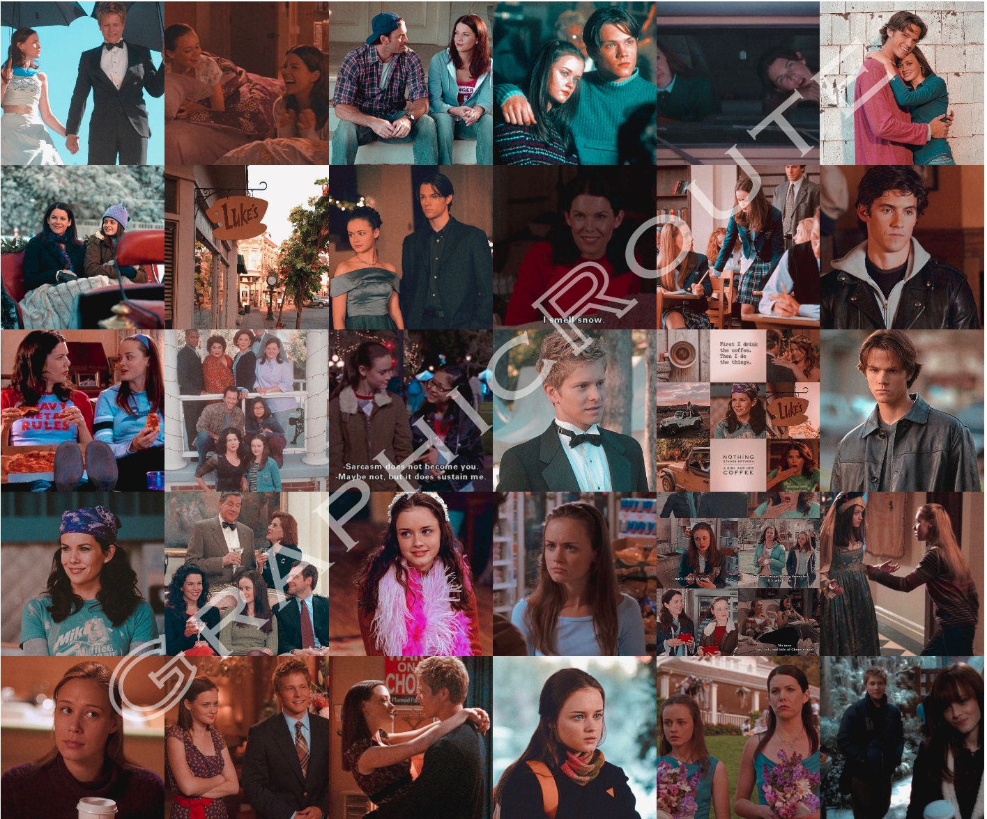 Gilmore Girls Aesthetic Wall Collage