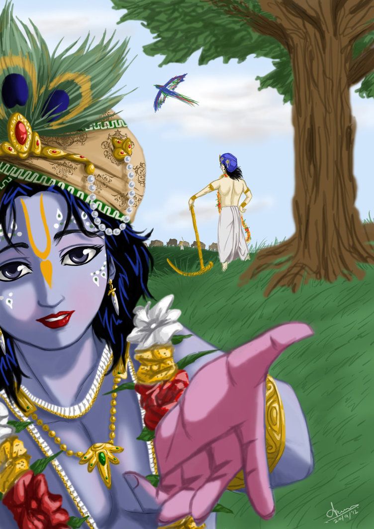 Lord Krishna Anime Wallpapers - Wallpaper Cave