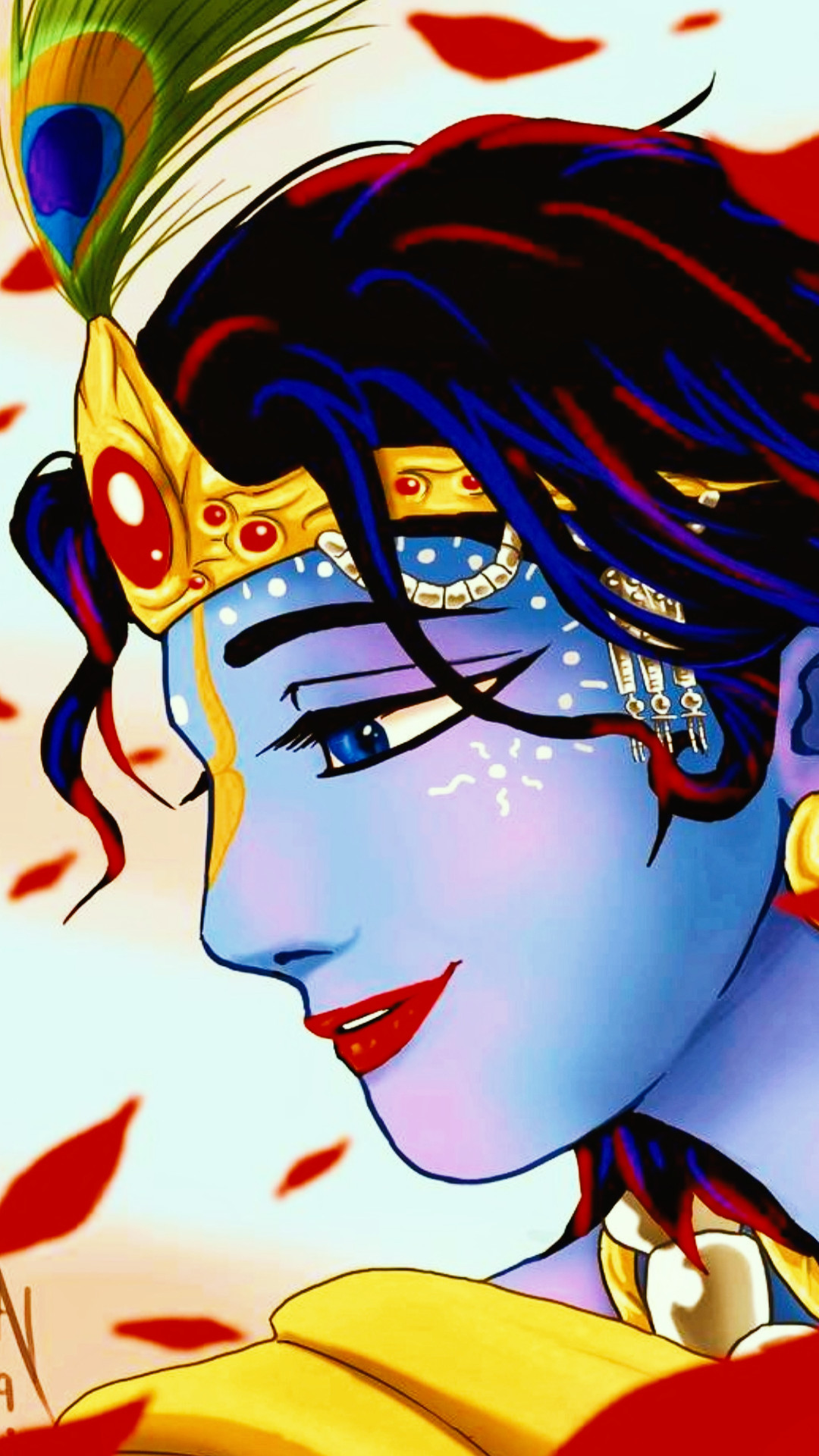 Lord Krishna Anime Wallpapers Wallpaper Cave