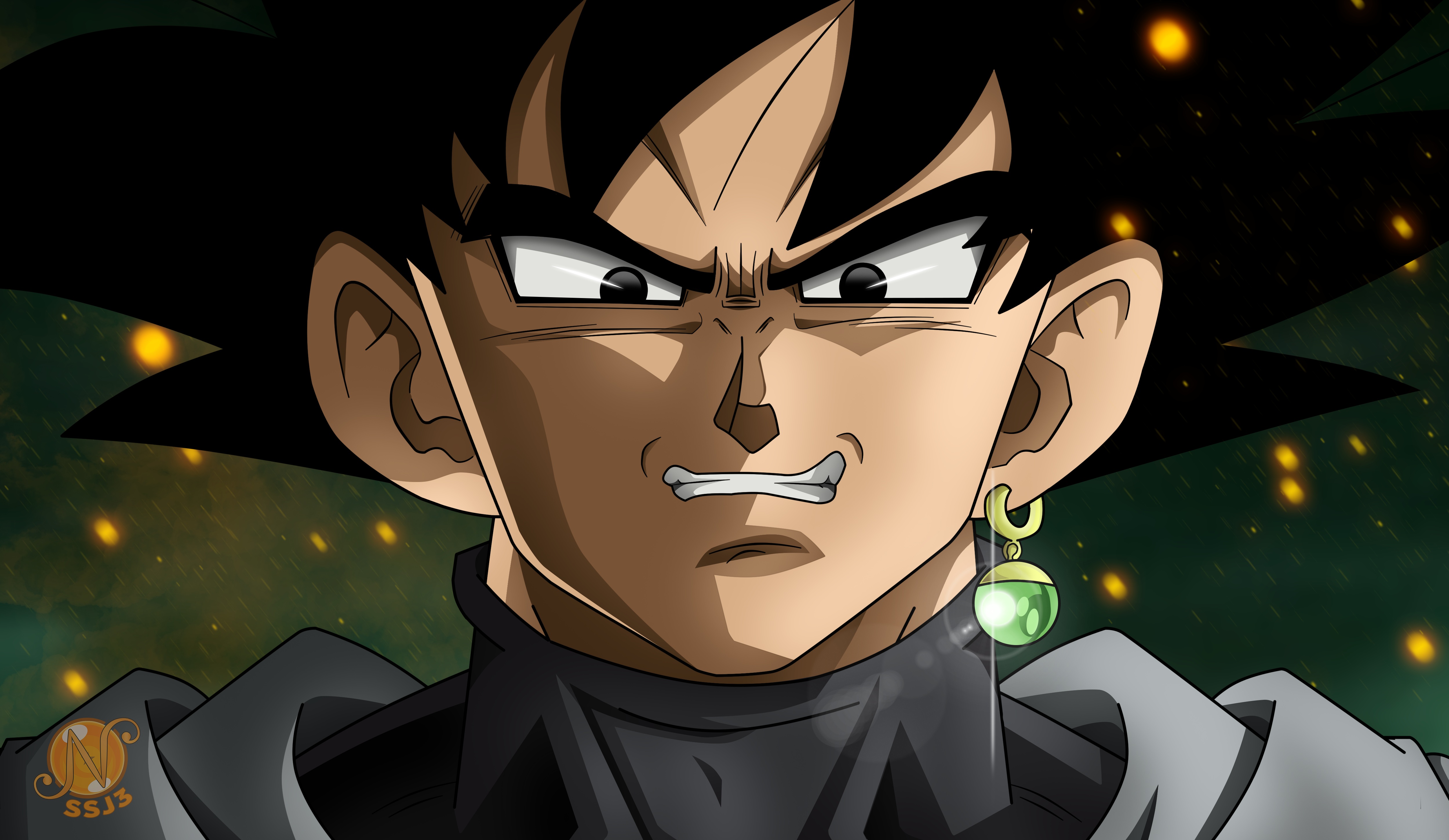 4K Black Goku Wallpaper and Background Image