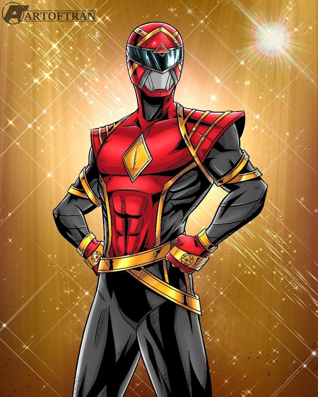 Tin Hung Vo Tran on Instagram: “Yall seen it!? A new OFFICIAL ranger form for Jason, the Red Omega Ranger from the Boom MMPR com. Omega red, Ranger, Power rangers