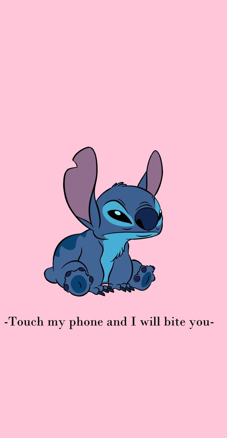 Wallpaper Stitch. Cartoon wallpaper iphone, Lilo and stitch drawings, iPhone wallpaper quotes funny