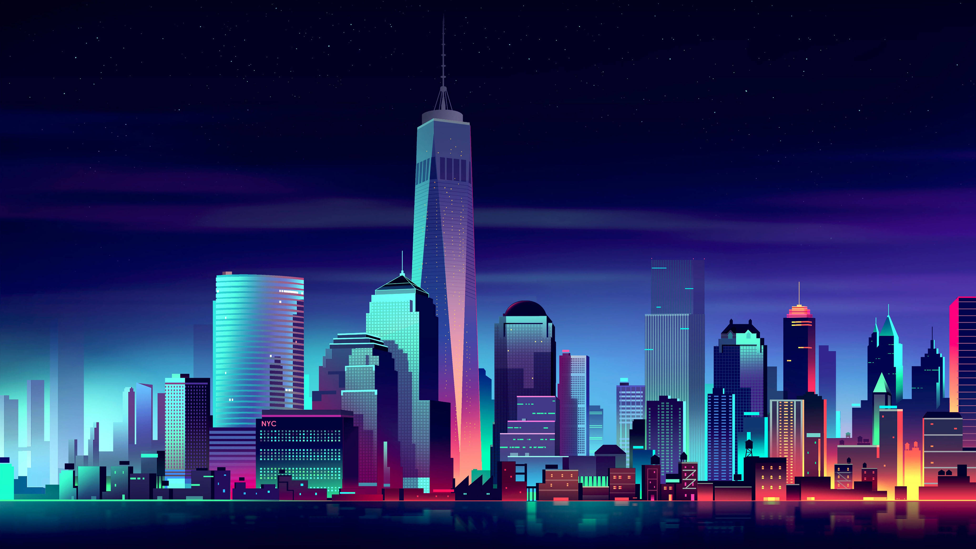 Download 4k Minimalist New York City Wallpaper