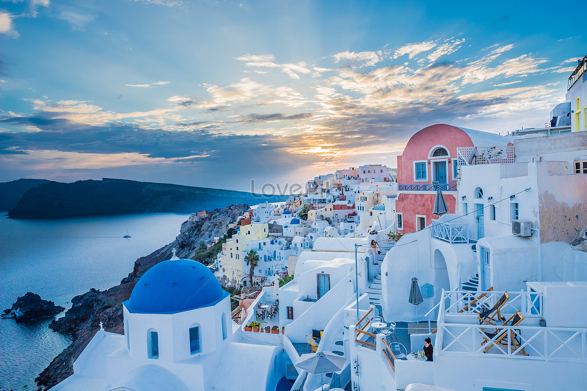 Santorini Sunset Wallpapers - Wallpaper Cave