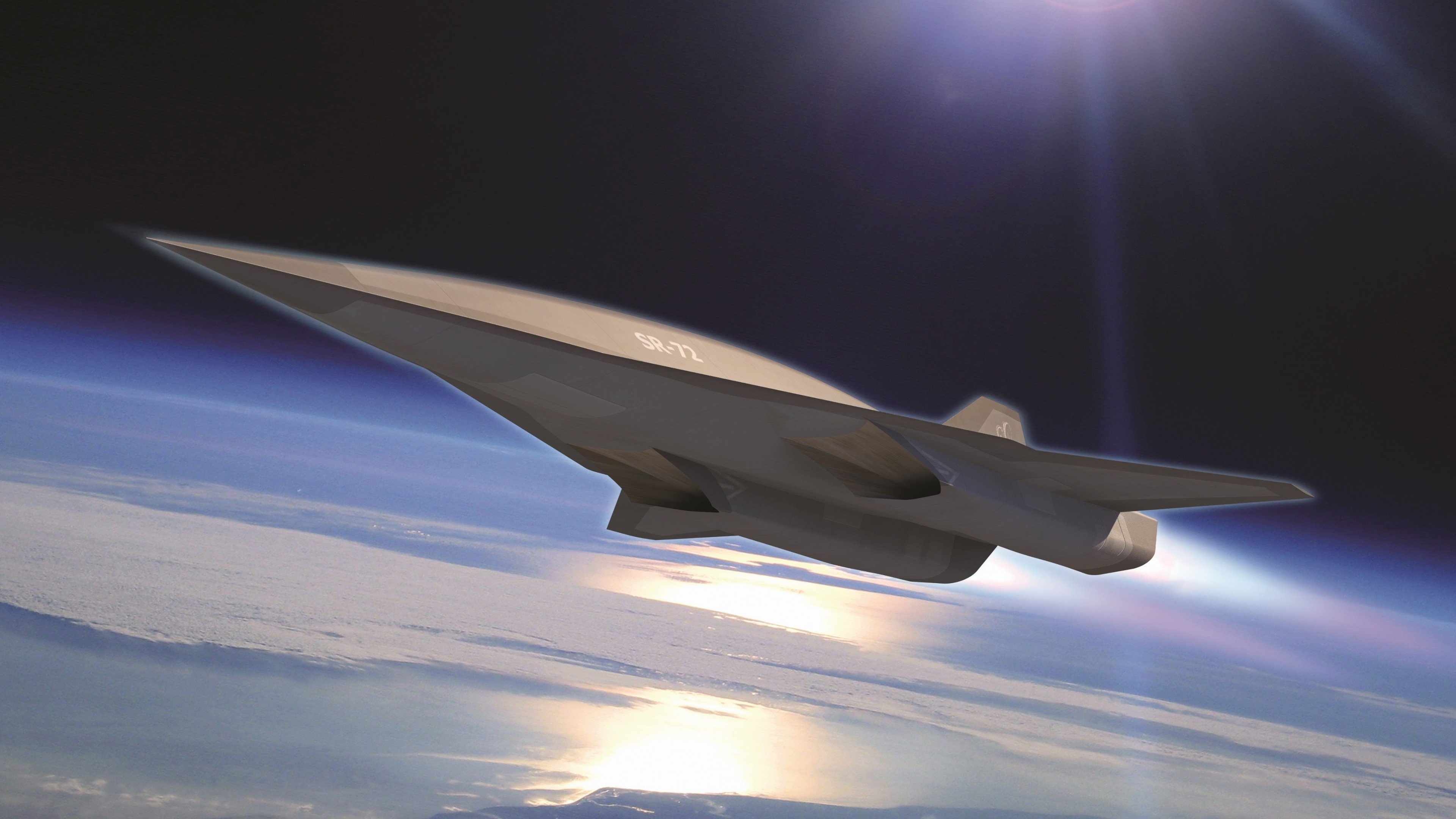 Wallpaper SR- Lockheed, Hypersonic Unmanned Reconnaissance Aircraft, Darpa, jet, plane, aircraft, U.S. Air Force, Military