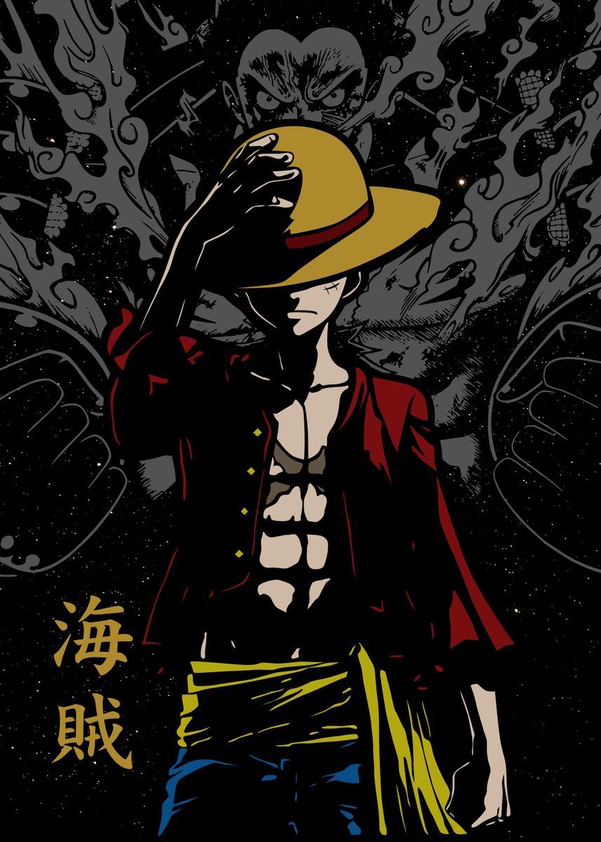 Monkey D Luffy' Poster by Nocturnal Arts. Displate. One piece manga, Anime one piece, Tatuajes de one piece