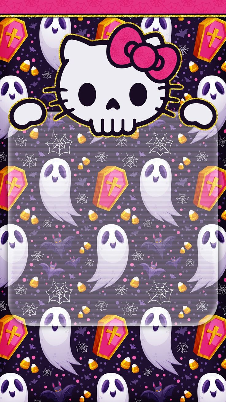 digitalcutewalls. Hello kitty background, Thanksgiving wallpaper, Skull wallpaper