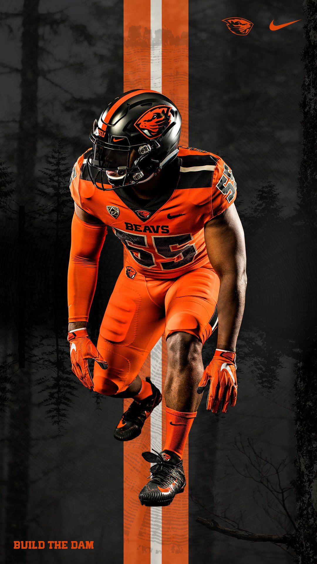 Oregon State University Beavers football uniforms
