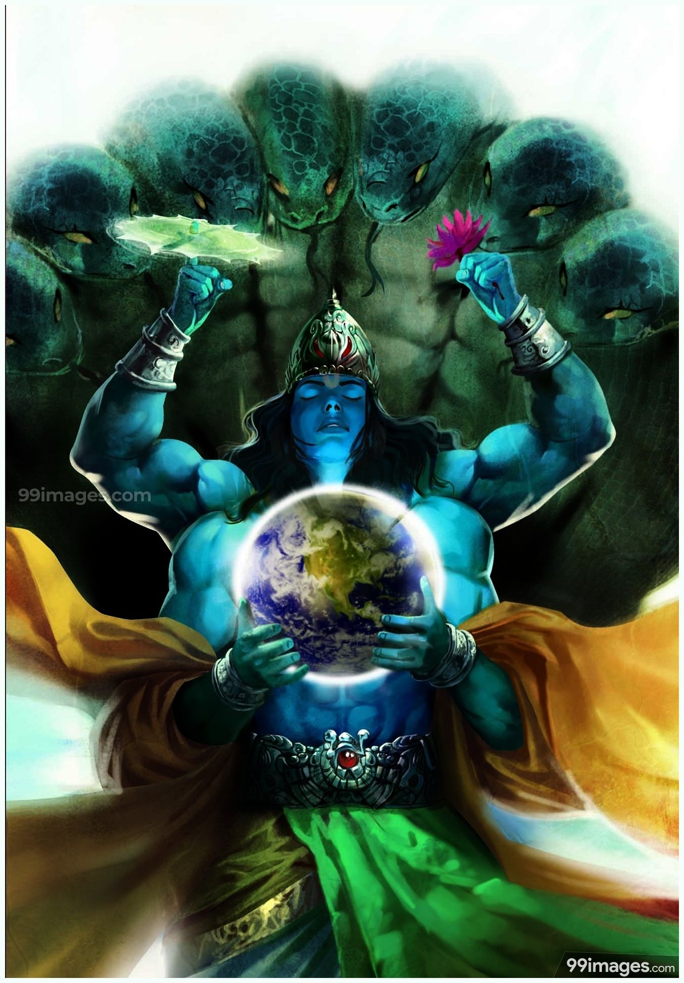 Lord Vishnu HD Image 1080p