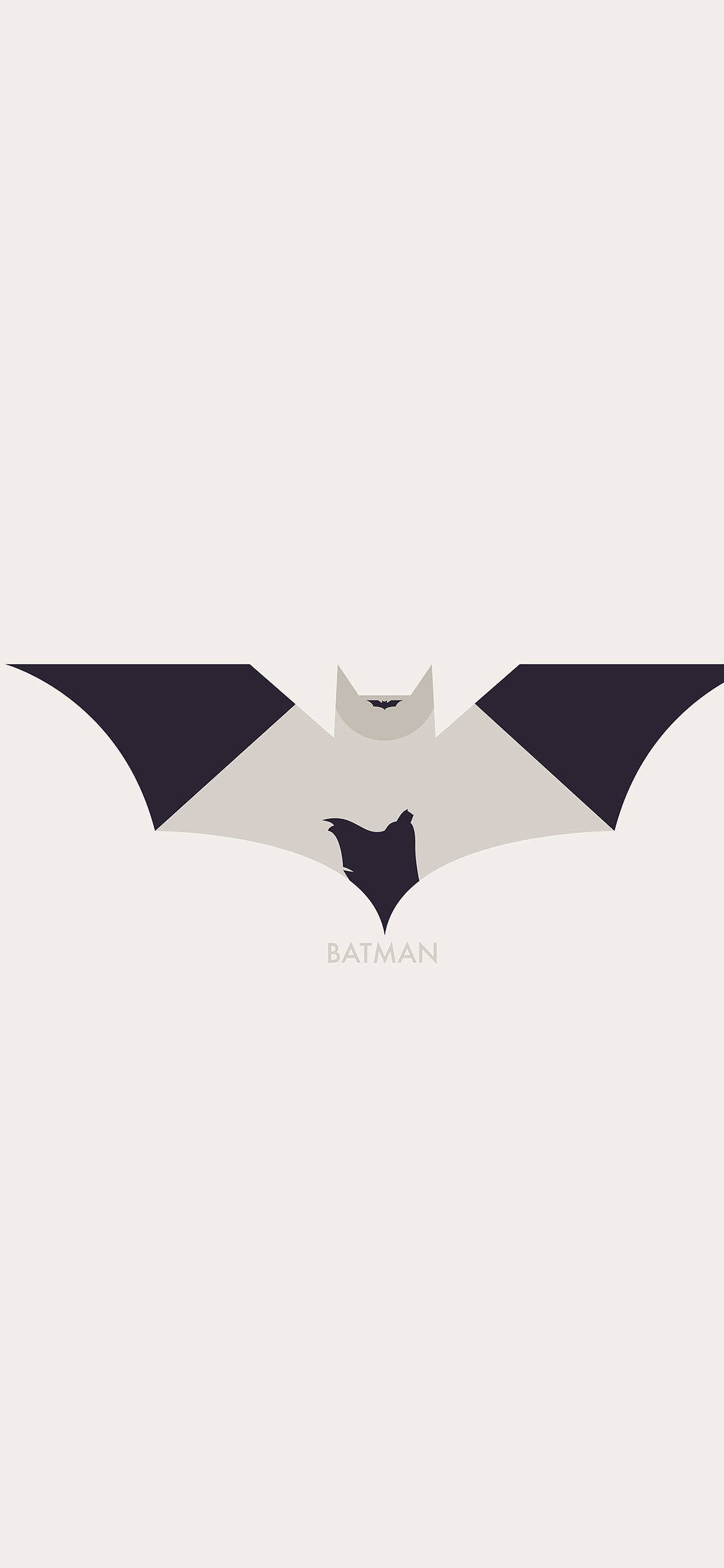 hugoli art batman minimal logo illust