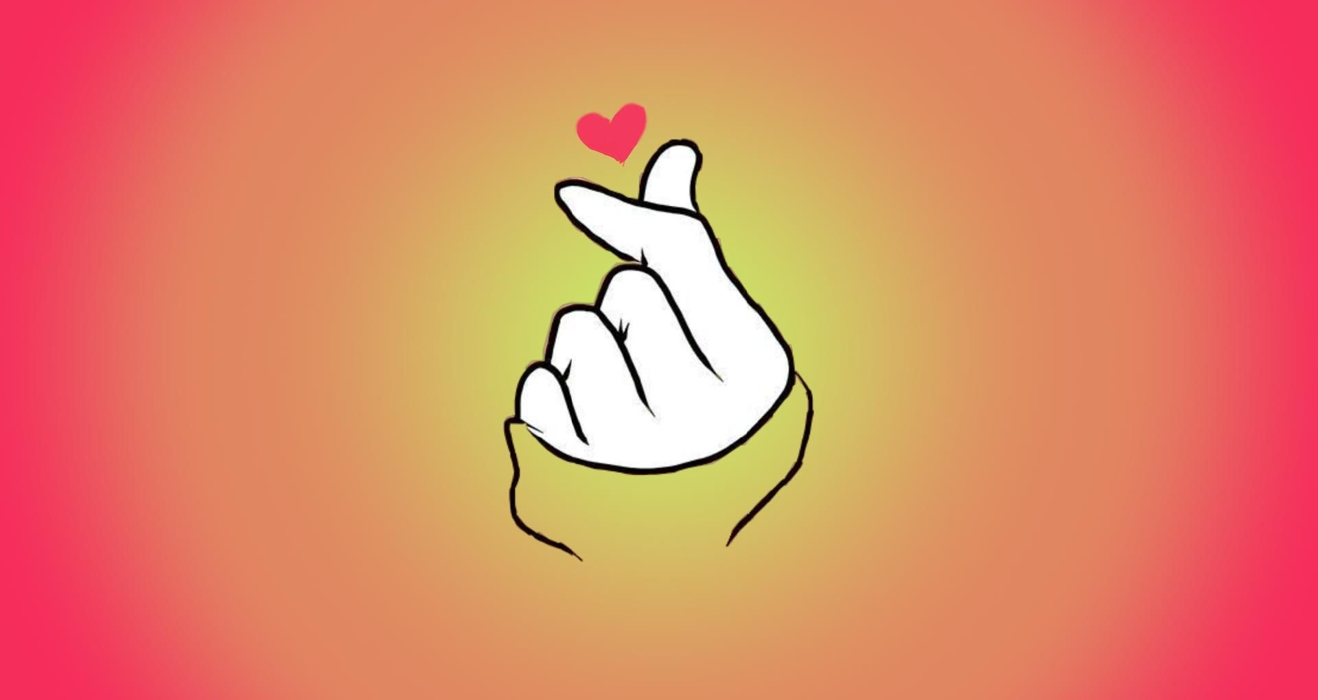 Finger Heart Wallpaper Download