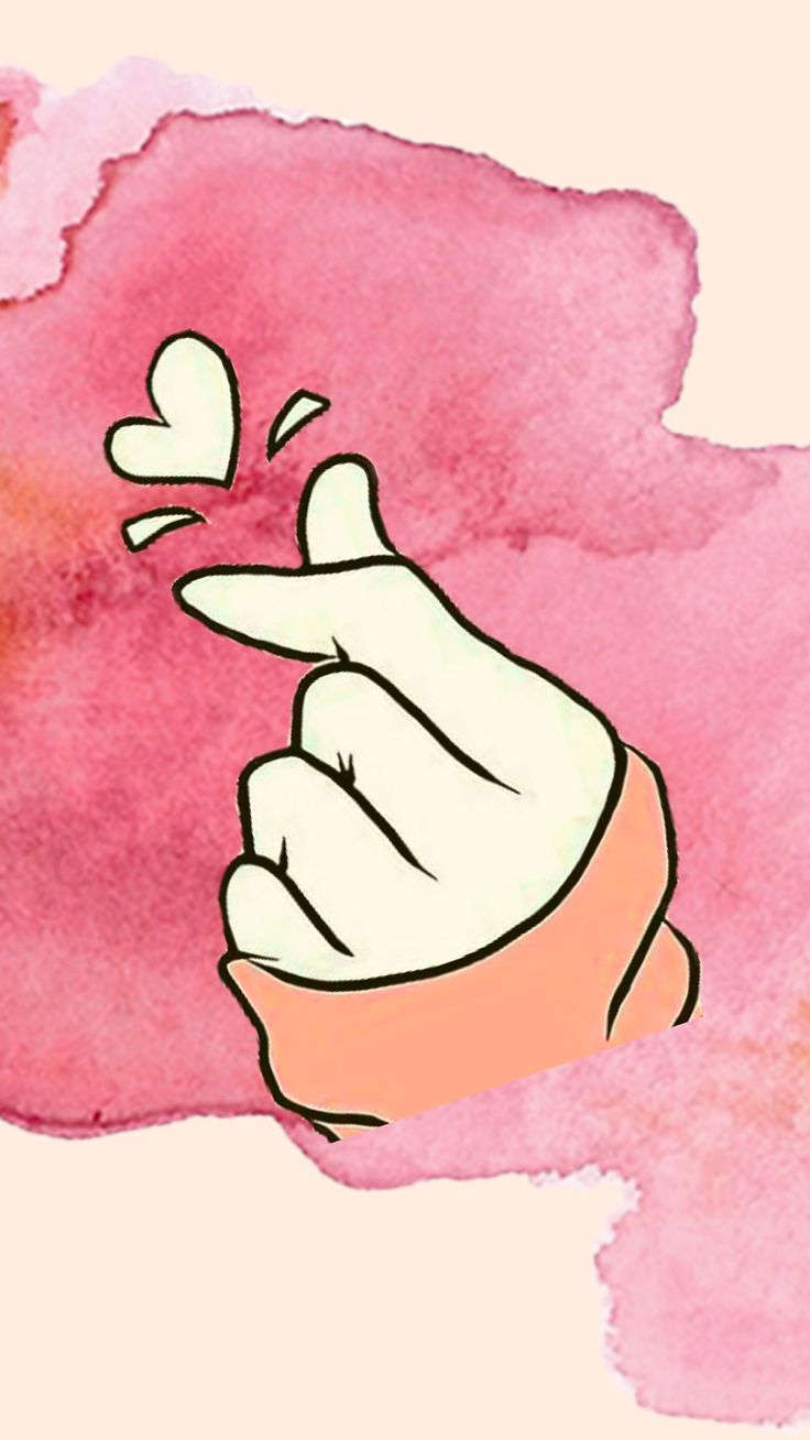 Finger Heart Aesthetic Wallpaper (Customisable). Wallpaper, Aesthetic wallpaper, Custom wallpaper