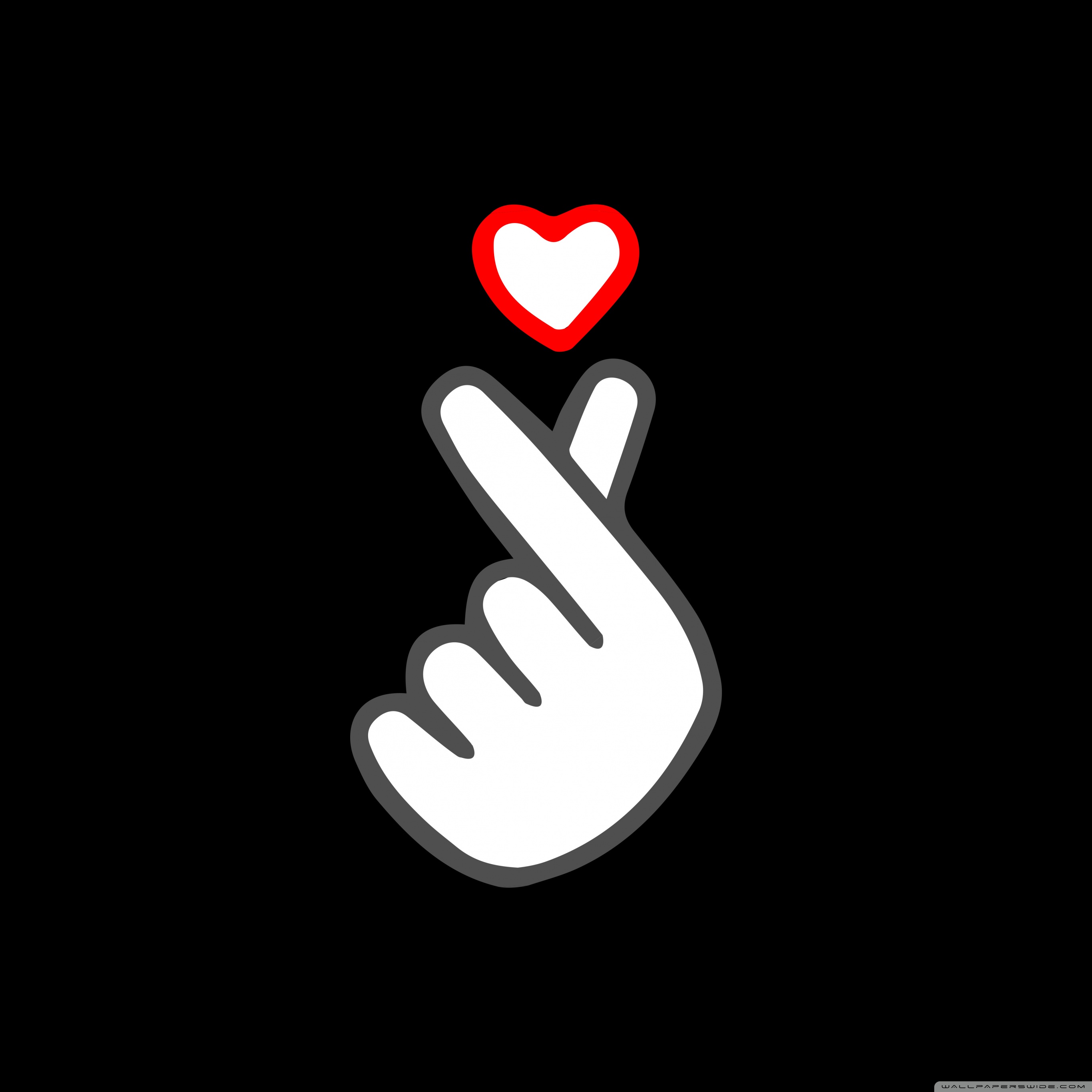 Finger Heart Ultra HD Desktop Background Wallpaper for 4K UHD TV, Tablet