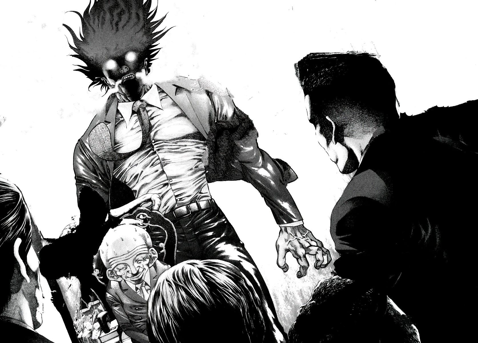 Manga Usogui. Comic book artwork, Manga art, Anime fight