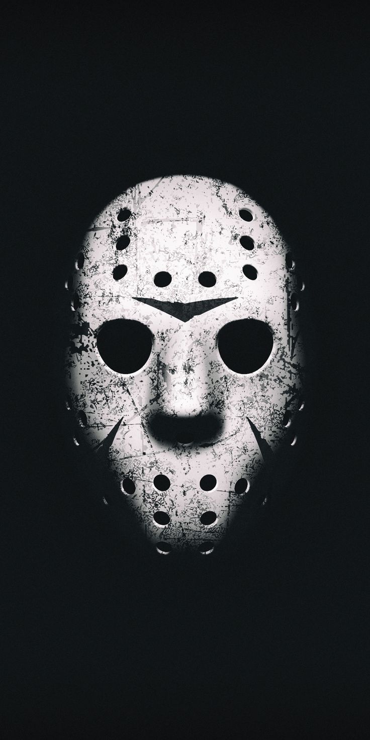 Mask, minimal, Friday the 13th, movie, 1080x2160 wallpaper. Horror artwork, Horror art, Horror movie art