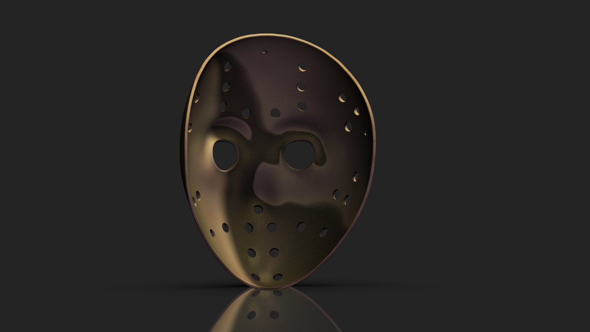 Friday the 13th Voorhees Original Mask Ready 3D Model
