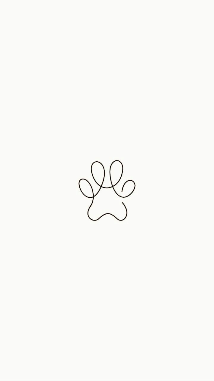 Dog Minimalist Wallpapers Wallpaper Cave