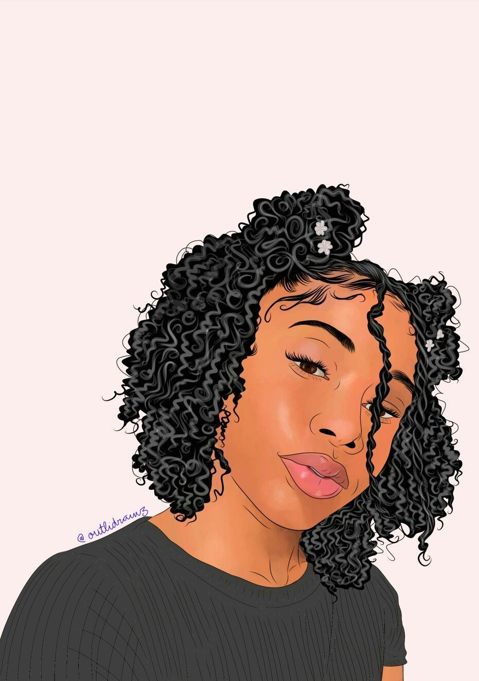 Afro Lady Wallpaper