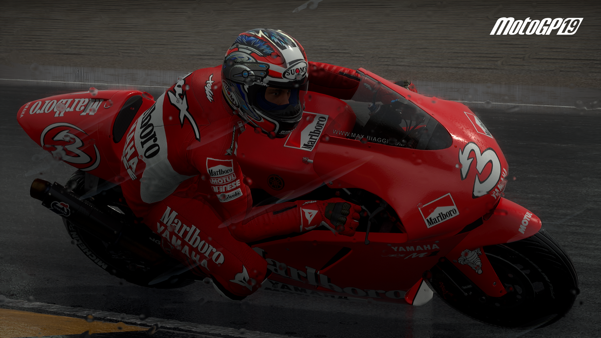 MotoGP 19: Max Biaggi (Yamaha YZR M1 Genuine Marlboro Skin) [Gameplay]