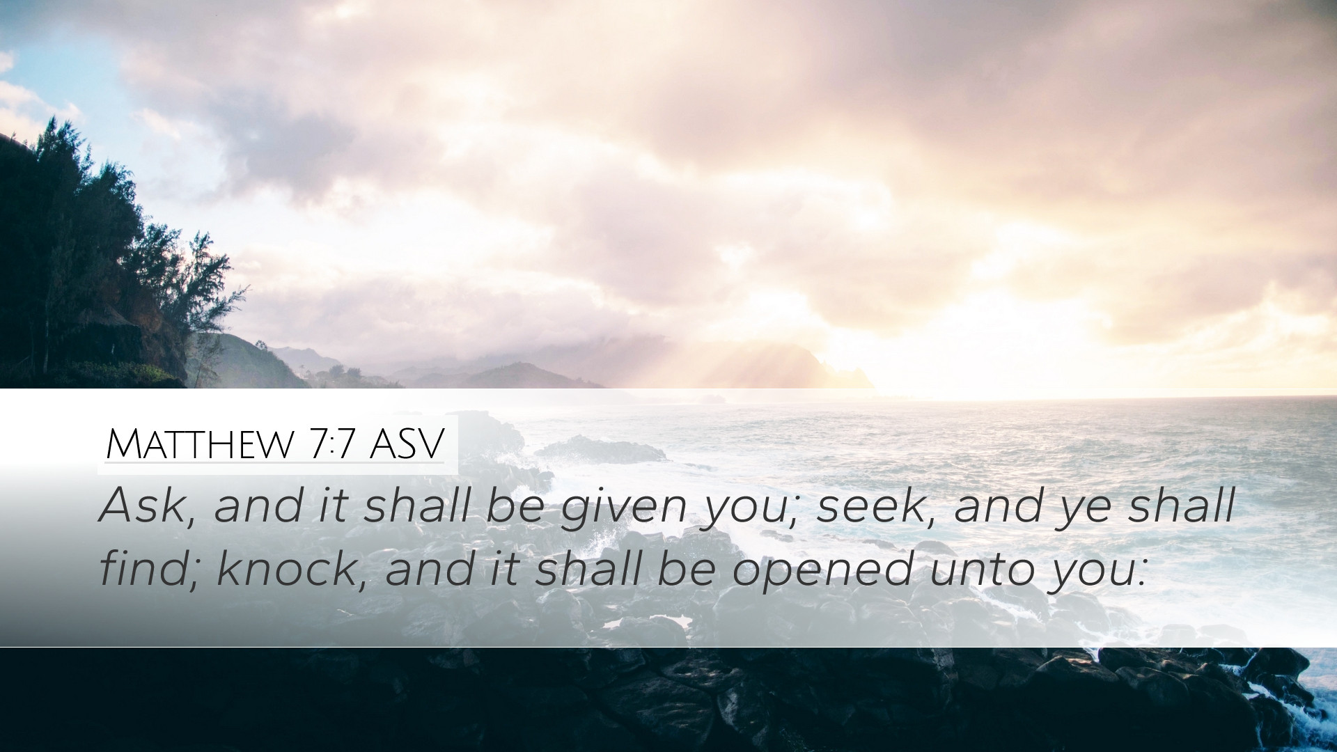 Matthew 7: 7 Wallpapers - Wallpaper Cave