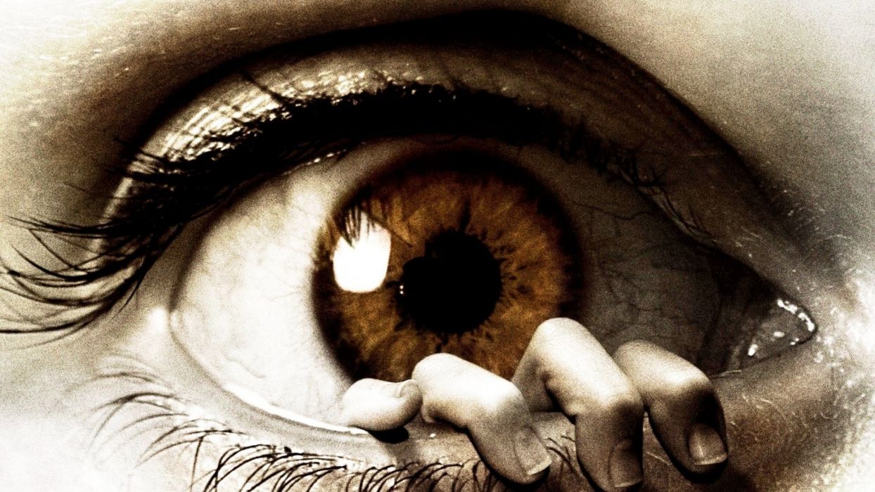 Cg digital art manip eye dark horror hand mood evil wallpaperx1080