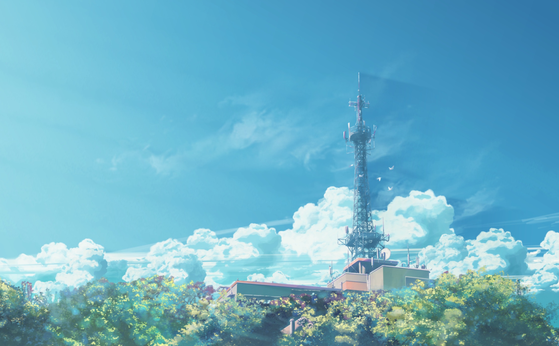 clouds, Hatsuame, Original, Scenic, Sky, Summer Wallpaper HD / Desktop and Mobile Background
