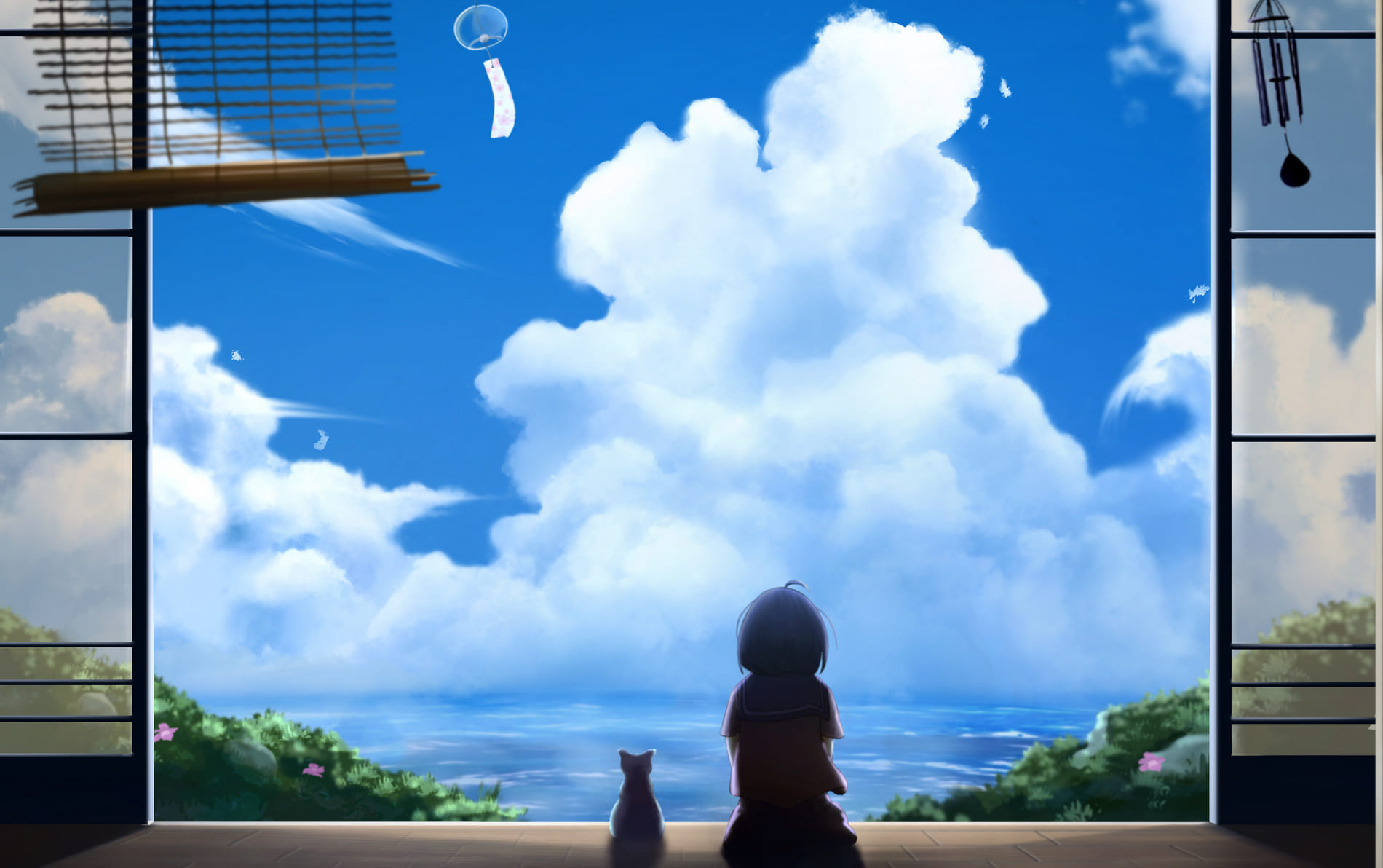 Anime Sky Image Image, background