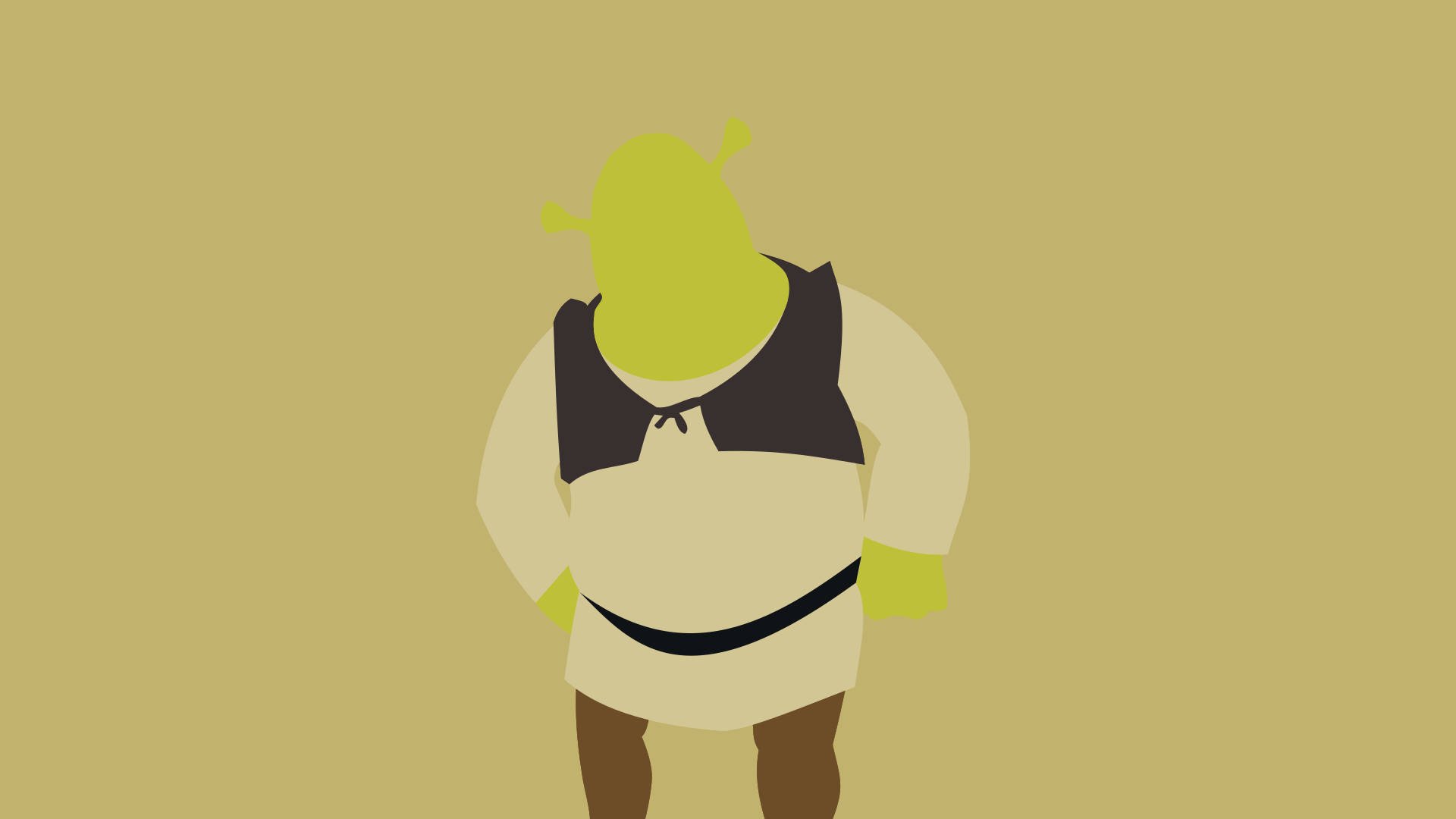 Download Shrek Minimalist Art Wallpaper