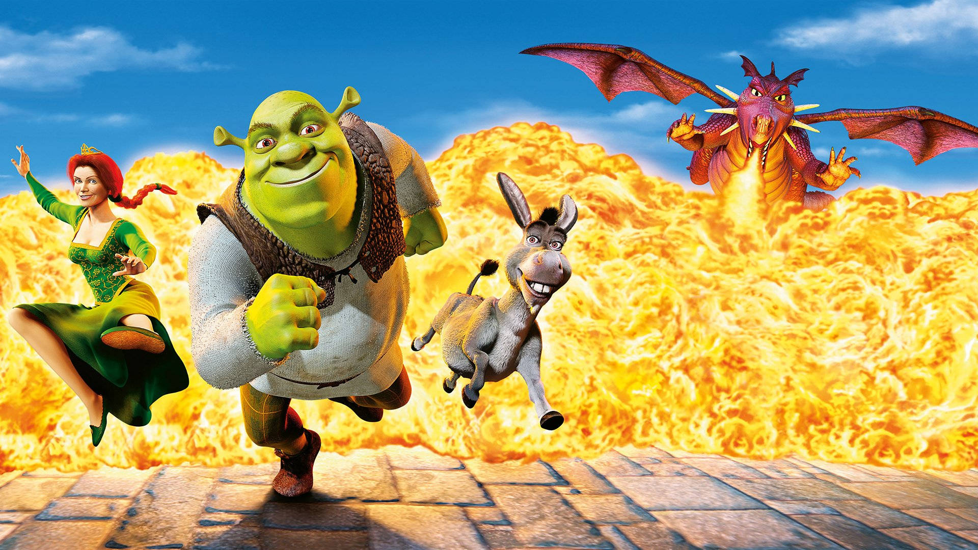 Download Shrek Dragon Wallpaper