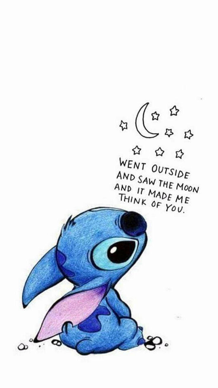 Download Lilo And Stitch Moon Quotes Wallpaper