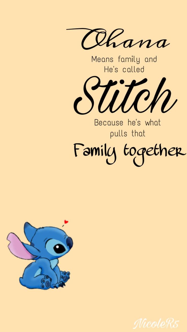 Disney Stitch wallpaper. Lilo and stitch quotes, Stitch quote, Stitch cartoon