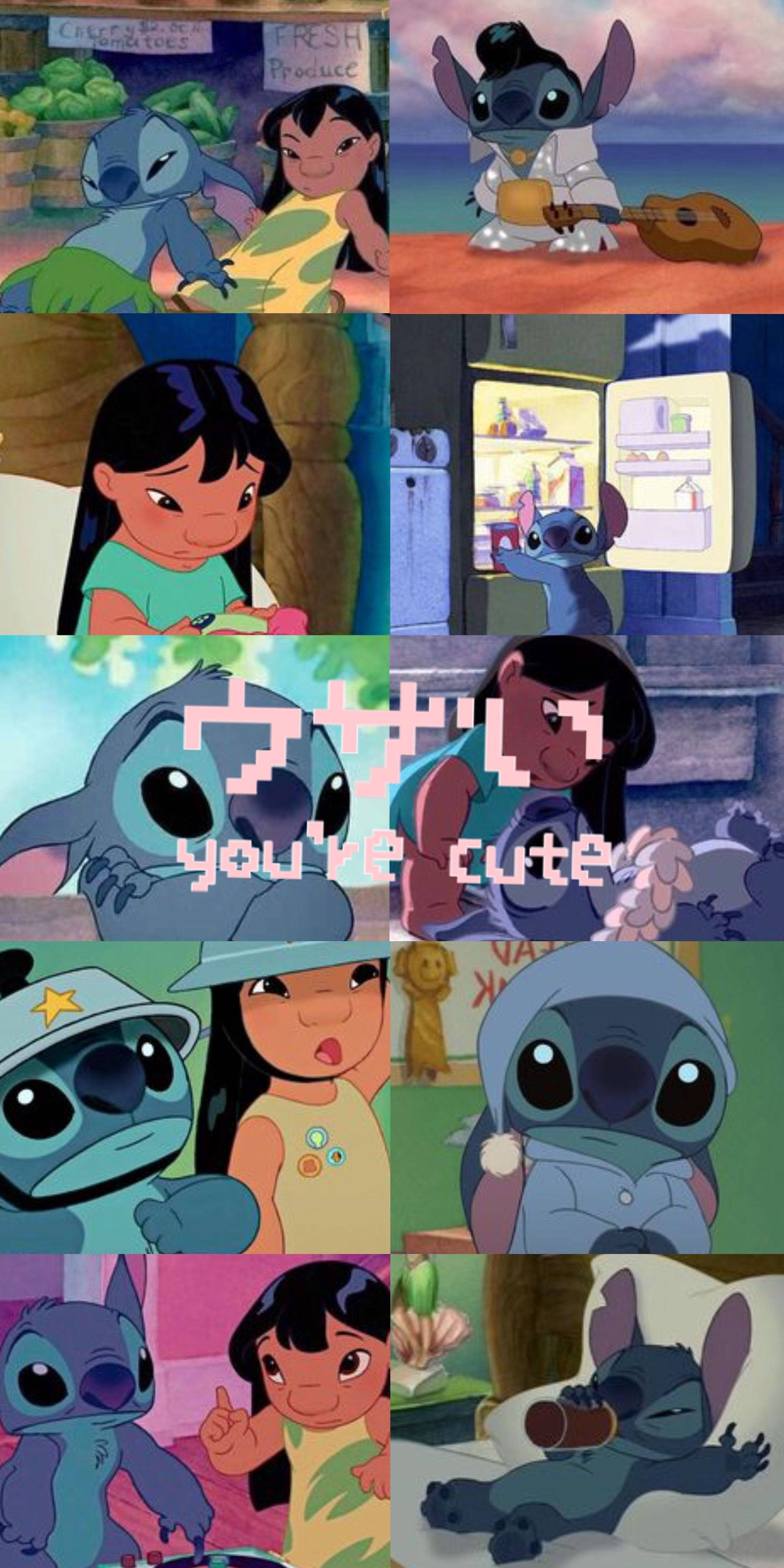 Download You're Cute Lilo And Stitch Wallpaper