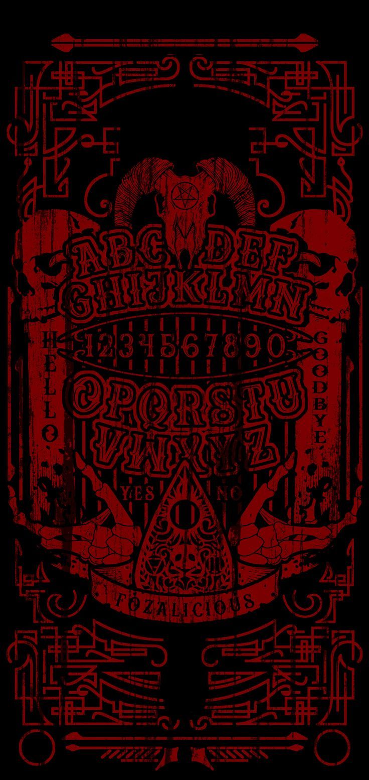 Check out this project: Samsung S10 Hail Satan Ouija Animated Lockscreen /gallery. Goth wallpaper, Satanic art, Swallpaper